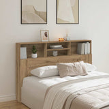 Headboard Cabinet Artisan Oak 160x19x103.5 cm Engineered Wood