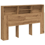 Headboard Cabinet Artisan Oak 180x19x103.5 cm Engineered Wood - Front View