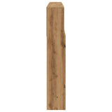 Headboard Cabinet Artisan Oak 180x19x103.5 cm Engineered Wood
