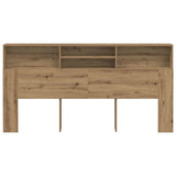 Headboard Cabinet Artisian Oak 200x19x103,5 cm Engineered Wood