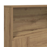 Headboard Cabinet Artisian Oak 200x19x103,5 cm Engineered Wood - Close-Up Angle