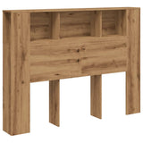 Headboard Cabinet Artisan Oak 140x18.5x102.5 cm Engineered Wood