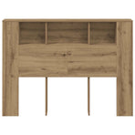 Headboard Cabinet Artisan Oak 140x18.5x102.5 cm Engineered Wood