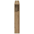 Headboard Cabinet Artisan Oak 140x18.5x102.5 cm Engineered Wood
