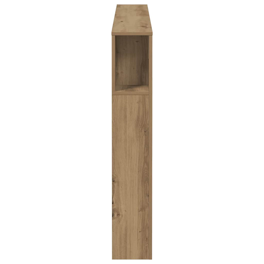 Headboard Cabinet Artisan Oak 140x18.5x102.5 cm Engineered Wood