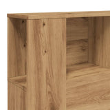 Headboard Cabinet Artisan Oak 140x18.5x102.5 cm Engineered Wood - Close-Up Angle
