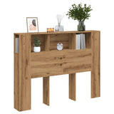 Headboard Cabinet Artisan Oak 140x18.5x102.5 cm Engineered Wood