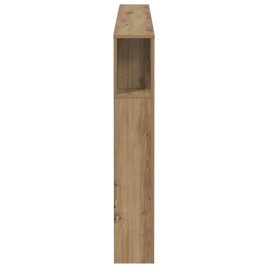 Headboard Cabinet Artisan Oak 160x18.5x103.5 cm Engineered Wood