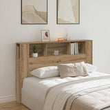 Headboard Cabinet Artisan Oak 160x18.5x103.5 cm Engineered Wood