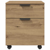 Mobile File Cabinet with Wheels Artisan Oak 45x38x54 cm Engineered Wood - 45-Degree Angle