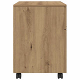 Mobile File Cabinet with Wheels Artisan Oak 45x38x54 cm Engineered Wood