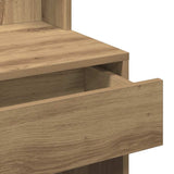 Dressing Table with LED Artisan Oak 60x40x140 cm - Extra Image