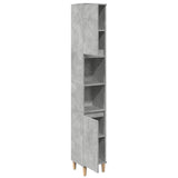 Bathroom Cabinet Concrete Grey 30x30x190 cm Engineered Wood - 45-Degree Angle