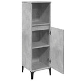 Bathroom Cabinet Concrete Grey 30x30x100 cm Engineered Wood - 45-Degree Angle