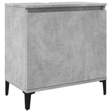Sink Cabinet Concrete Grey 58x33x60 cm Engineered Wood - Front View