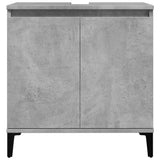 Sink Cabinet Concrete Grey 58x33x60 cm Engineered Wood - Top-Down View