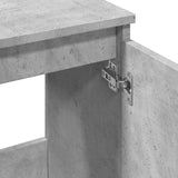 Sink Cabinet Concrete Grey 58x33x60 cm Engineered Wood - Low Angle