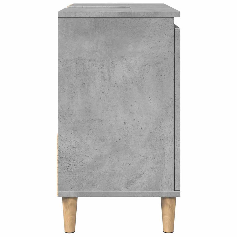 Sink Cabinet Concrete Grey 65x33x60 cm Engineered Wood