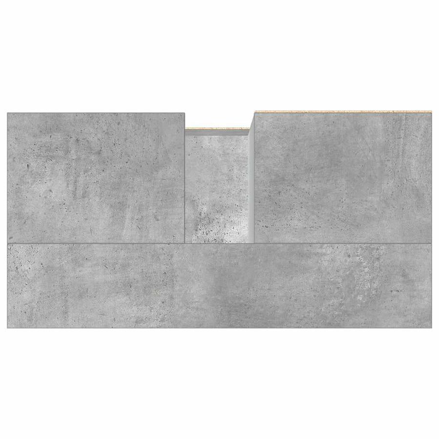 Sink Cabinet Concrete Grey 65x33x60 cm Engineered Wood