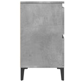 Sink Cabinet Concrete Grey 80x33x60 cm Engineered Wood - Rear View