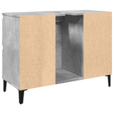 Sink Cabinet Concrete Grey 80x33x60 cm Engineered Wood - Close-Up Angle