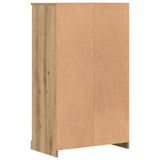 Highboard Artisian Oak 60x35.5x103.5 cm Engineered Wood - Close-Up Angle