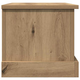 Storage Box Artisan Oak 30x50x28 cm Engineered Wood - Close-Up Angle