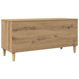Record Cabinet Artisan Oak 100x38x48 cm Engineered Wood - Rear View