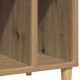 Record Cabinet Artisan Oak 100x38x48 cm Engineered Wood - Close-Up Angle