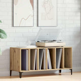 Record Cabinet Artisan Oak 100x38x48 cm Engineered Wood - Side View