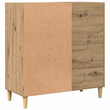 Record Cabinet Artisan Oak 84.5x38x89 cm Engineered Wood - Rear View