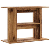 Aquarium Stand Old Wood 80x35x60 cm Engineered Wood - Rear View