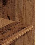 Aquarium Stand Old Wood 80x35x60 cm Engineered Wood - Close-Up Angle