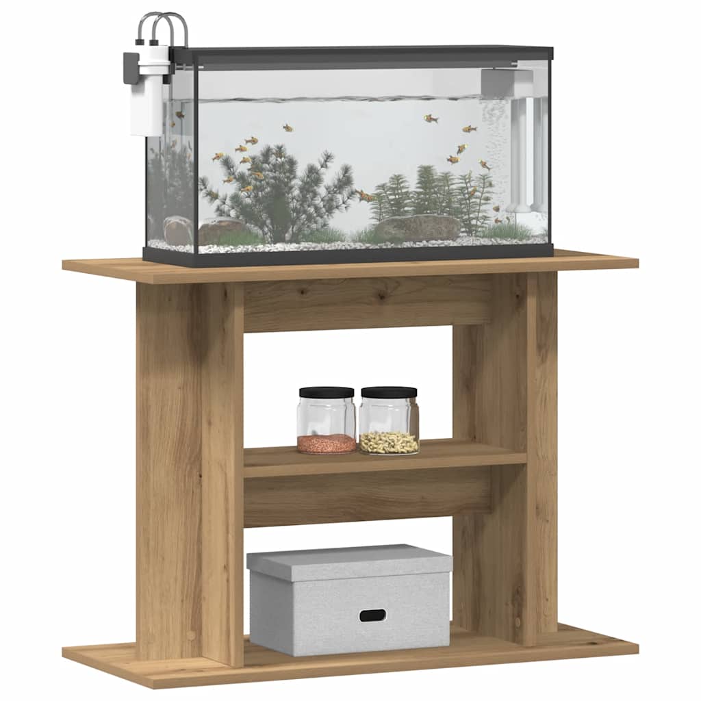 Aquarium Stand Artisan Oak 80x35x60 cm Engineered Wood