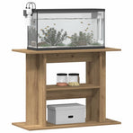 Aquarium Stand Artisan Oak 80x35x60 cm Engineered Wood