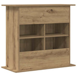 Aquarium Stand Artisan Oak 81x36x73 cm Engineered Wood - Rear View
