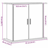 Aquarium Stand Artisan Oak 81x36x73 cm Engineered Wood - Extra Image