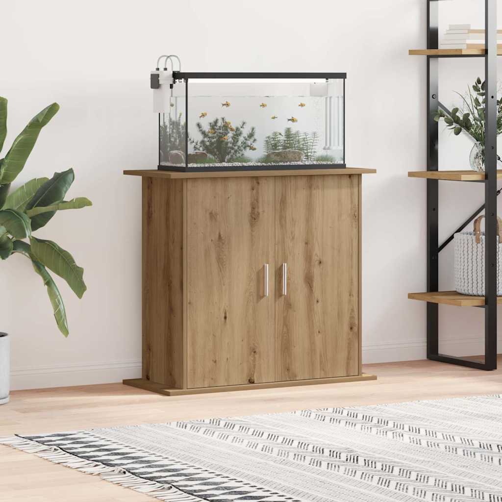 Aquarium Stand Artisan Oak 81x36x73 cm Engineered Wood