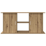 Aquarium Stand Artisan Oak 121x41x58 cm Engineered Wood - Top-Down View