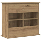 Aquarium Stand Artisan Oak 81x36x73 cm Engineered Wood - Rear View