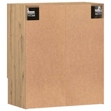 Wall Cabinet Artisan oak 60x31x70 cm Engineered Wood - Rear View
