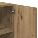 Wall Cabinet Artisan Oak 60x31x60 cm Engineered Wood - Low Angle