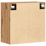 Wall Cabinet Artisan Oak 60x31x60 cm Engineered Wood - Rear View
