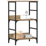 Book Cabinet Artisan Oak 50x33x82 cm Engineered Wood - Side View