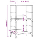 Book Cabinet Artisan Oak 50x33x82 cm Engineered Wood - Extra Image
