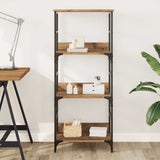 Book Cabinet Artisan Oak 50x33x117.5 cm Engineered Wood - Side View