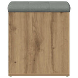Storage Bench Artisan Oak 42x42x45 cm Engineered Wood