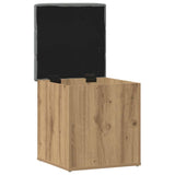 Storage Bench Artisan Oak 42x42x45 cm Engineered Wood - 45-Degree Angle