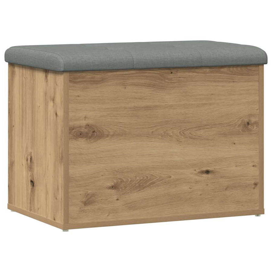 Storage Bench Artisan Oak 62x42x45 cm Engineered Wood