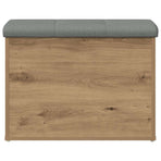Storage Bench Artisan Oak 62x42x45 cm Engineered Wood